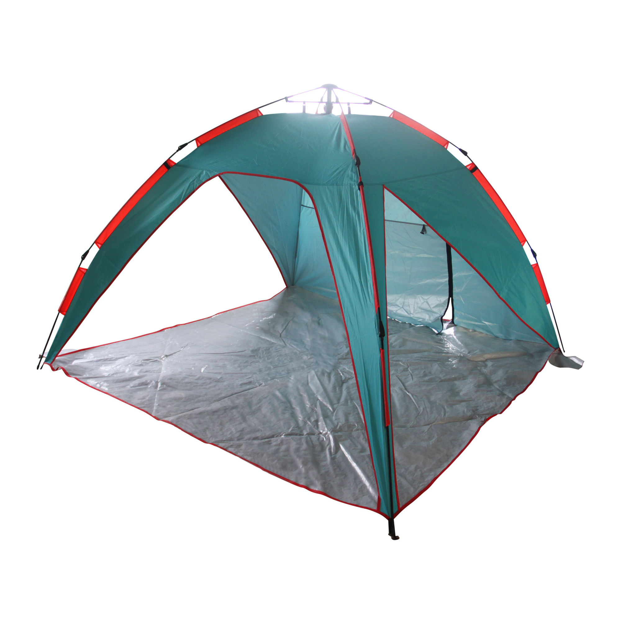 Bliss Hammocks Pop-Up Beach Tent W/ Carry Bag | Sun Protectant & Wind Resistant, Durable, Breathable Mesh Walls | Collapsible Design (Teal & Orange)